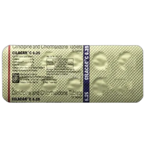 cilacar c 10/6.25mg tablet 10's
